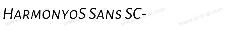 Harmony0S Sans SC字体转换